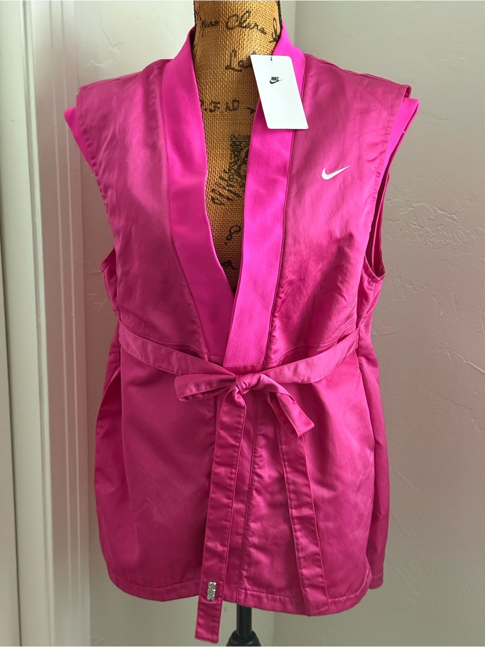 Nike Women's Sleeveless Wrap Vest - Hot Pink